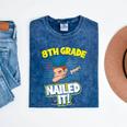 Dabbing Graduation Boy 8th Grade Class Of 2021 Mineral Wash Tshirts Mineral Navy