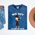 Dabbing Graduation Boy Class Of 2019 We Out Mineral Wash Tshirts Mineral Navy
