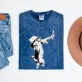 Dabbing Graduation Class Of 2025 Men Graduation Mineral Wash Tshirts Mineral Navy