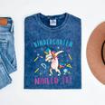 Dabbing Kindergarten Unicorn Graduation Class 2021 Nailed It Mineral Wash Tshirts Mineral Navy