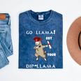 The Dabbing Llama Graduation Class Of 2018 T-Shirt Mineral Wash Tshirts Mineral Navy