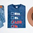 Delta Sigma Theta Sorority Delta Doctor Graduation Mineral Wash Tshirts Mineral Navy
