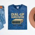 Dial Up Survivor Retro 90s Internet Nostalgia Mineral Wash Tshirts Mineral Navy