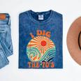 I Dig The 70s Aesthetic Nostalgia 1970's Retro 70s Party Mineral Wash Tshirts Mineral Navy