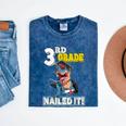 Dinosaur Graduation Cap Gown 3rd Grade Graduate Nailed It Mineral Wash Tshirts Mineral Navy