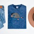 Disney Winnie The Pooh Introvert Eeyore Logo Mineral Wash Tshirts Mineral Navy