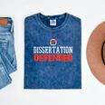 Dissertation Defended Doctorate Doctoral PhD Graduation Mineral Wash Tshirts Mineral Navy