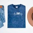 Doctor Of Nursing Practice Graduation DNP Heartbeat Mineral Wash Tshirts Mineral Navy