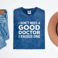 Doctor Parent Dad Mom Med School Graduation Mineral Wash Tshirts Mineral Navy