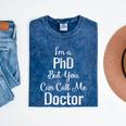 For Doctors PhD Graduation Tee Mineral Wash Tshirts Mineral Navy