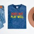 Does Not Play Well I Introvert Mineral Wash Tshirts Mineral Navy