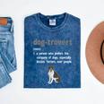 Dog-Trovert Boston Terrier Humor Definition Introvert Mineral Wash Tshirts Mineral Navy