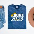 Done Class Of 2023 Graduation For Her Him Grad Seniors 2023 Mineral Wash Tshirts Mineral Navy