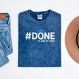 Done Class Of 2025 Graduation So Done Senior 2025 Grad Mineral Wash Tshirts Mineral Navy