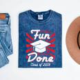 Im Done Graduating Class Of 2019 School Graduation T Shirt Mineral Wash Tshirts Mineral Navy