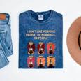 I Dont Like Morning People Introvert Coffee Lover Antisocial Mineral Wash Tshirts Mineral Navy