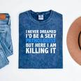Never Dreamed I'd Be a Sexy Pathologist Pathology Graduation Mineral Wash Tshirts Mineral Navy