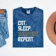 Eat Sleep Robotics Repeat Shirt Graduation Mineral Wash Tshirts Mineral Navy