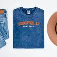 Educated AF 2018 Graduation Mineral Wash Tshirts Mineral Navy
