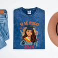 Educated Latina Graduation Day Grad Si Se Pudo Class Of 2024 Mineral Wash Tshirts Mineral Navy