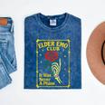 Elder Emo Club Emo Gothic Music Nostalgia Mineral Wash Tshirts Mineral Navy