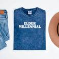 Elder Millennial Retro 90s Nostalgia Premium Tri-Blend Mineral Wash Tshirts Mineral Navy