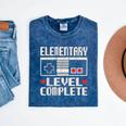 Elementary Level Complete Gamer Class Of 2025 Graduation Mineral Wash Tshirts Mineral Navy