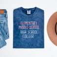 Elementary Middle School High School College Graduation Mineral Wash Tshirts Mineral Navy