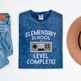 Elementary School Graduation Level Complete Gamer Mineral Wash Tshirts Mineral Navy