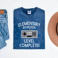 Elementary School Graduation Shirt Level Complete Gamer Mineral Wash Tshirts Mineral Navy