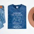 Elementary School Level Complete Shirt Graduation Gaming Mineral Wash Tshirts Mineral Navy