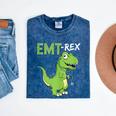 EMT Rex Paramedic Graduation Firefighter Mineral Wash Tshirts Mineral Navy