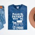 Endearing Wagon Humor Please Be Patient I'm From The 1900s Mineral Wash Tshirts Mineral Navy