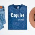 Esquire Established 2023 New Lawyer Graduation Mineral Wash Tshirts Mineral Navy