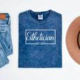 Esthetician Est 2025 New Skin Care Specialist Graduation Mineral Wash Tshirts Mineral Navy