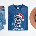 Ew People Christmas Cat Santa Hat Dad Introvert Mineral Wash Tshirts Mineral Navy Ew People Christmas Cat Santa Hat Dad Introvert Mineral Wash Tshirts Mineral Navy