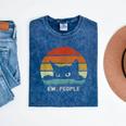 Ew People Retro Cat Cat Lover Introvert Mineral Wash Tshirts Mineral Navy Ew People Retro Cat Cat Lover Introvert Mineral Wash Tshirts Mineral Navy