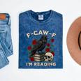 F-CAW-F I'm Reading Crow Book Lover Introvert Meme Mineral Wash Tshirts Mineral Navy F-CAW-F I'm Reading Crow Book Lover Introvert Meme Mineral Wash Tshirts Mineral Navy