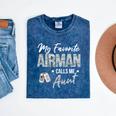 My Favorite Airman Calls Me Aunt US Air Force Graduation Mineral Wash Tshirts Mineral Navy