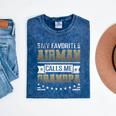 My Favorite Airman Calls Me Grandpa Airman Graduation Premium Mineral Wash Tshirts Mineral Navy