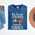 My Favorite Airman Calls Me Nana Air Force Graduation Nana Mineral Wash Tshirts Mineral Navy