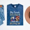 My Favorite Soldier Calls Me Nephew Army Graduation Nephew Mineral Wash Tshirts Mineral Navy