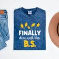 Finally Done With This Bs Bachelor's Bachelor Graduation Mineral Wash Tshirts Mineral Navy