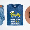 Finally Done With This BS Class Of 2025 College Graduation Premium Tri-Blend Mineral Wash Tshirts Mineral Navy
