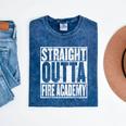 Firefighter Academy Graduation Quote Fireman School Graduate Mineral Wash Tshirts Mineral Navy