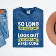 First Day School 7th Grade 6th Grade Graduation Mineral Wash Tshirts Mineral Navy