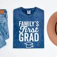 First In Family To Graduate College 2018 Graduation Mineral Wash Tshirts Mineral Navy