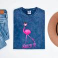 Flamingo Nailed It Graduation Flamingo Mineral Wash Tshirts Mineral Navy
