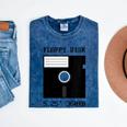 Floppy Disk Computer Nostalgia Fun PC Enthusiast History Mineral Wash Tshirts Mineral Navy