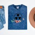 Floral Rad Tech Radiology Graduation X-Ray Tech Mineral Wash Tshirts Mineral Navy